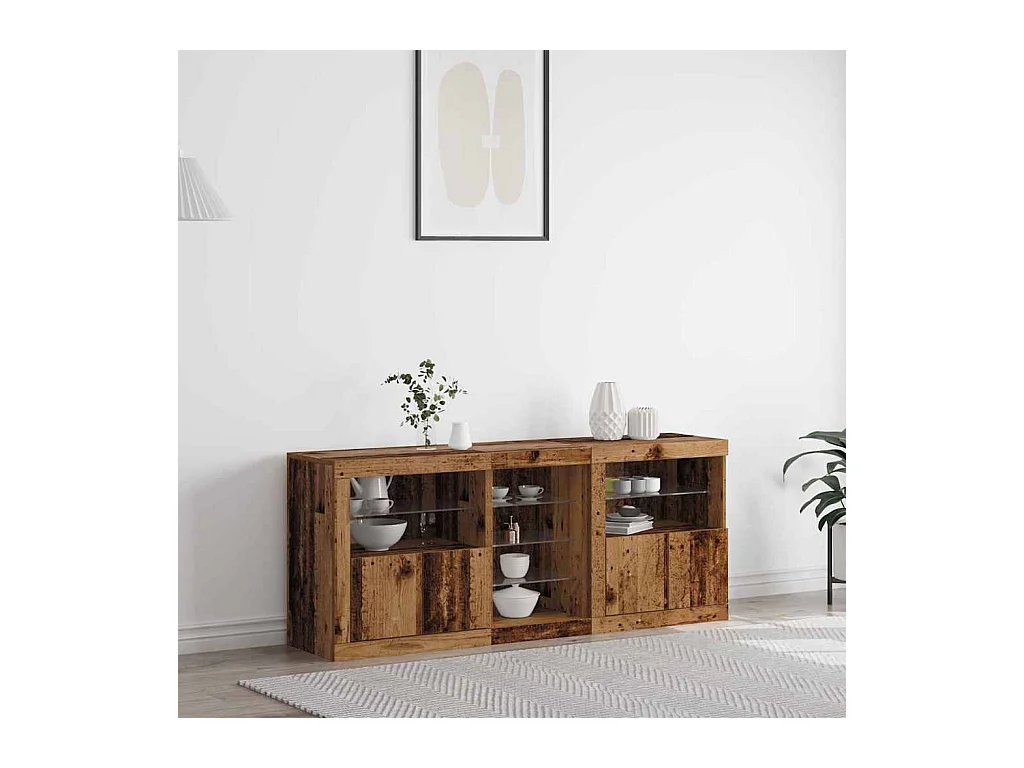 Buffet Madeira antiga 162 x 37 x 67 cm Madeira processada