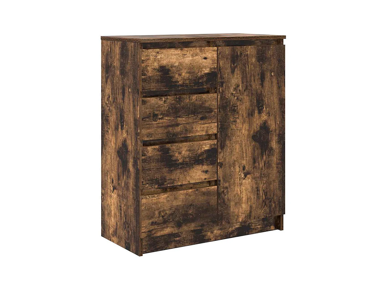 Buffet avec tiroirs chêne fumé 71x35x84 cm bois d'ingénierie