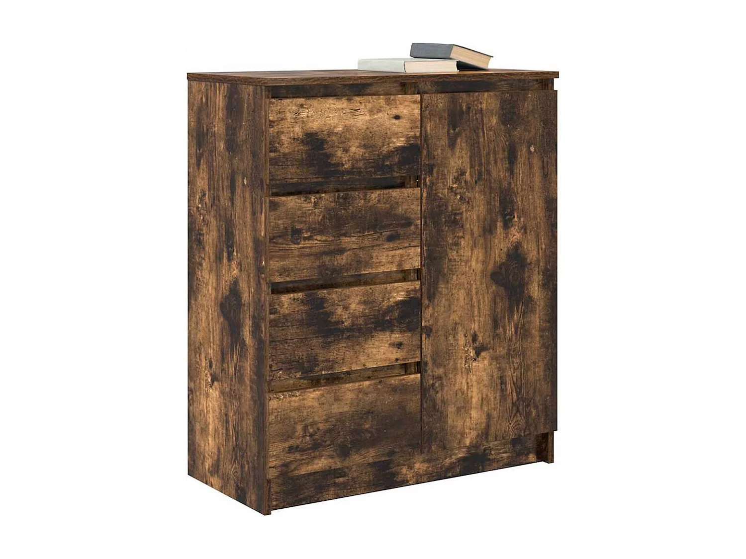 Buffet avec tiroirs chêne fumé 71x35x84 cm bois d'ingénierie