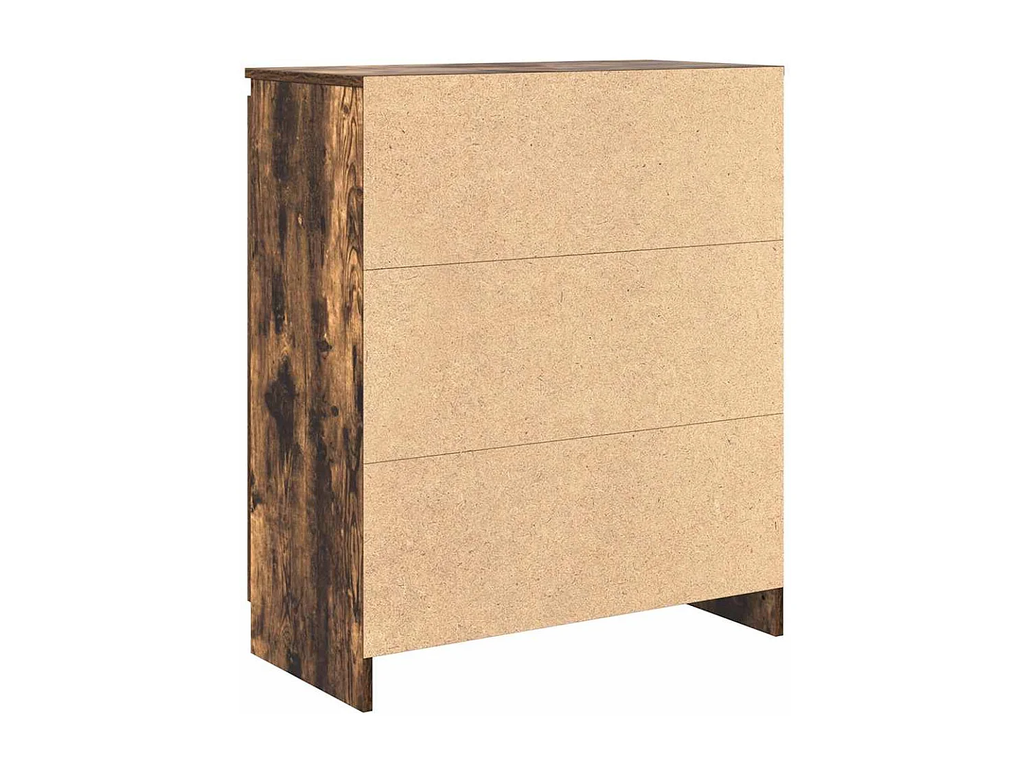 Buffet avec tiroirs chêne fumé 71x35x84 cm bois d'ingénierie