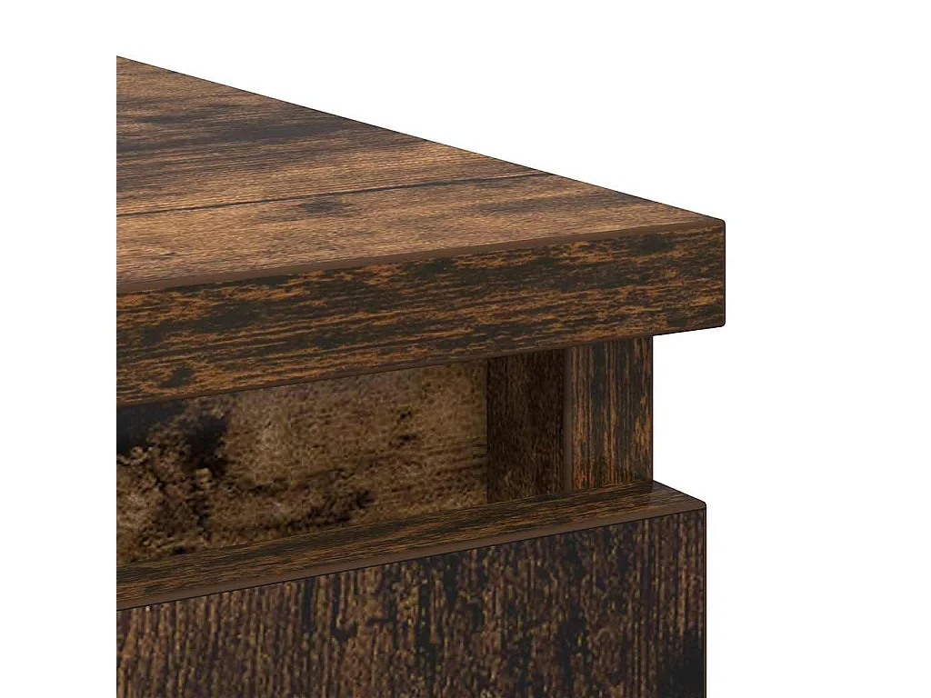 Buffet avec tiroirs chêne fumé 71x35x84 cm bois d'ingénierie