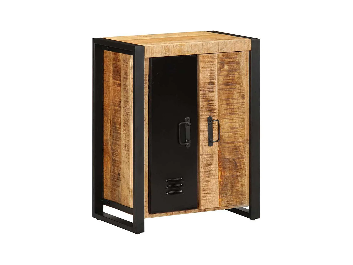 Buffet 55x35x70 cm bois de manguier brut massif