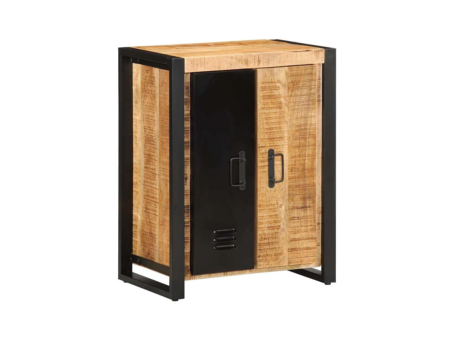 Buffet 55x35x70 cm bois de manguier brut massif