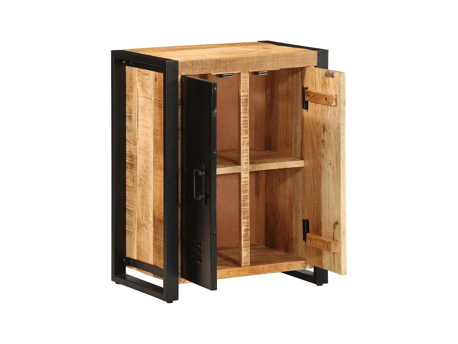 Buffet 55x35x70 cm bois de manguier brut massif
