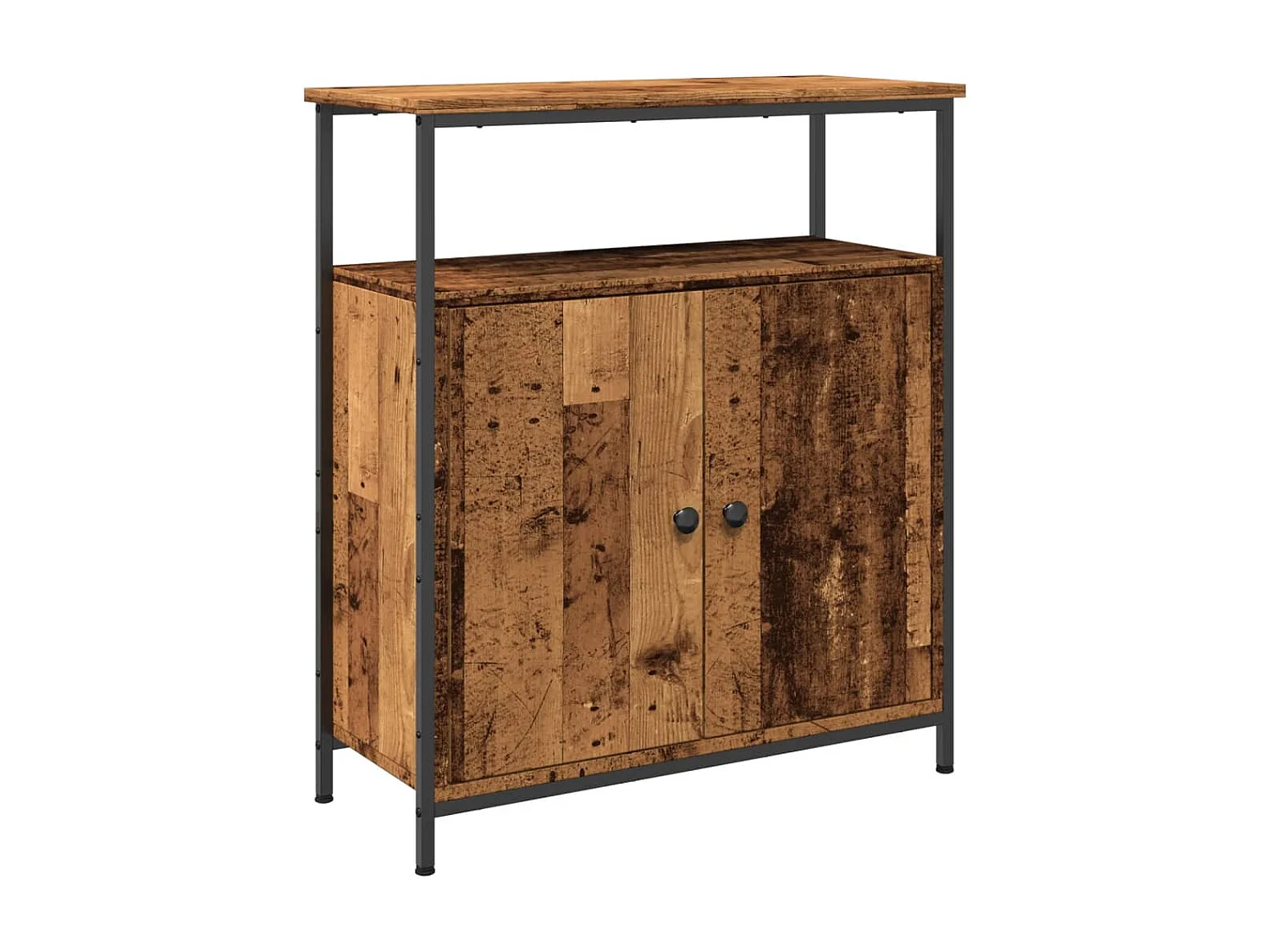 Buffet vieux bois 70x30x80 cm bois d'ingénierie