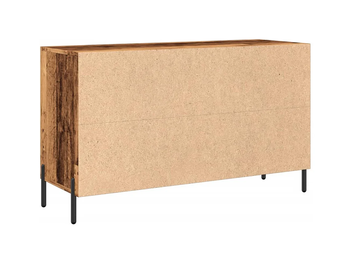 Buffet vieux bois 100x36x60 cm bois d'ingénierie