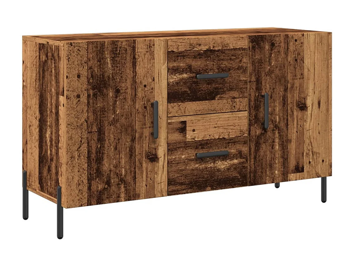 Buffet vieux bois 100x36x60 cm bois d'ingénierie