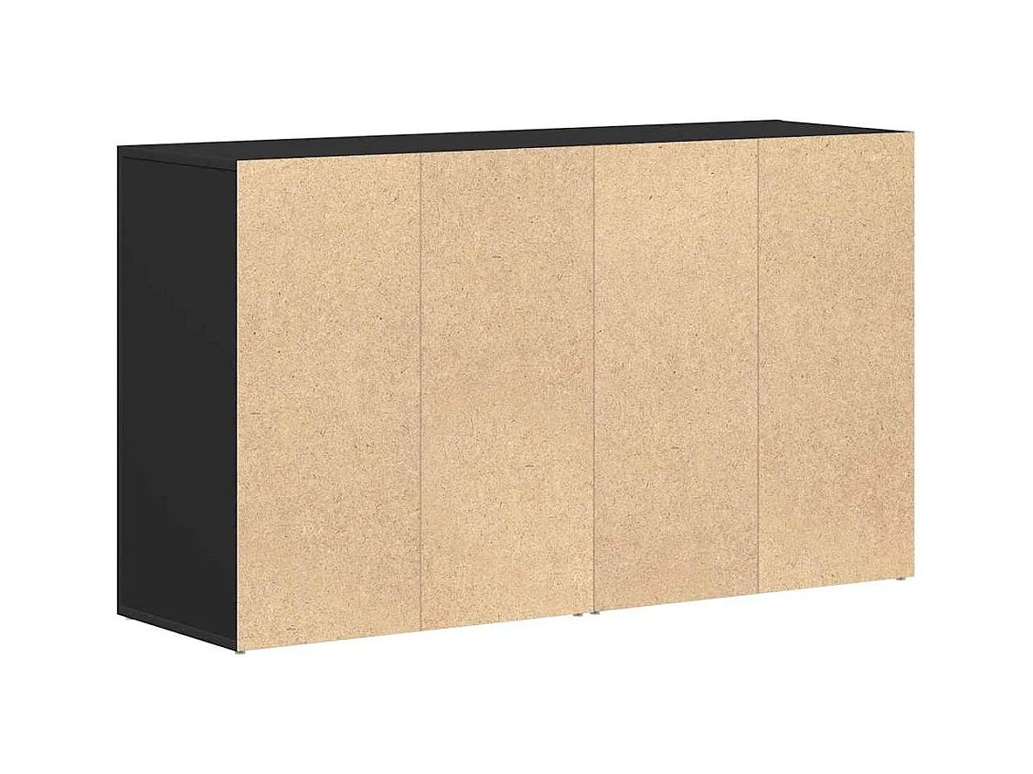 Buffet avec tiroir Noir 120 x 36 x 69 cm Bois d'ingénierie