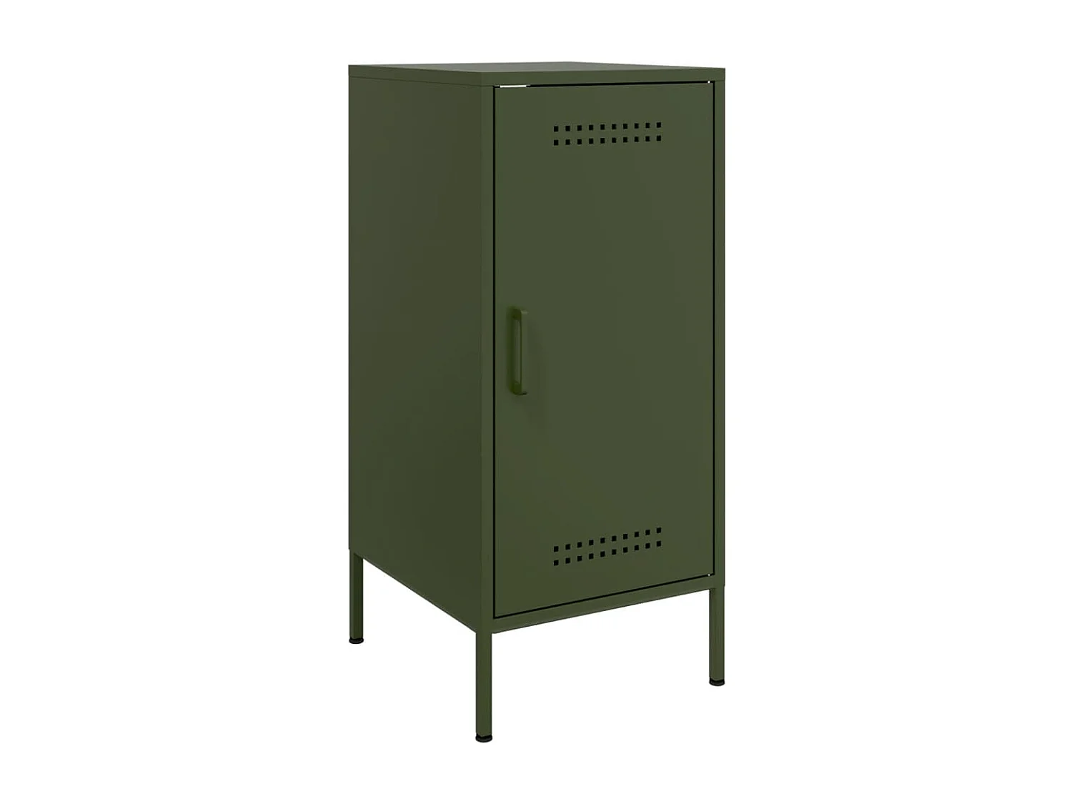 Buffets 2 pièces vert olive 36x39x79 cm acier