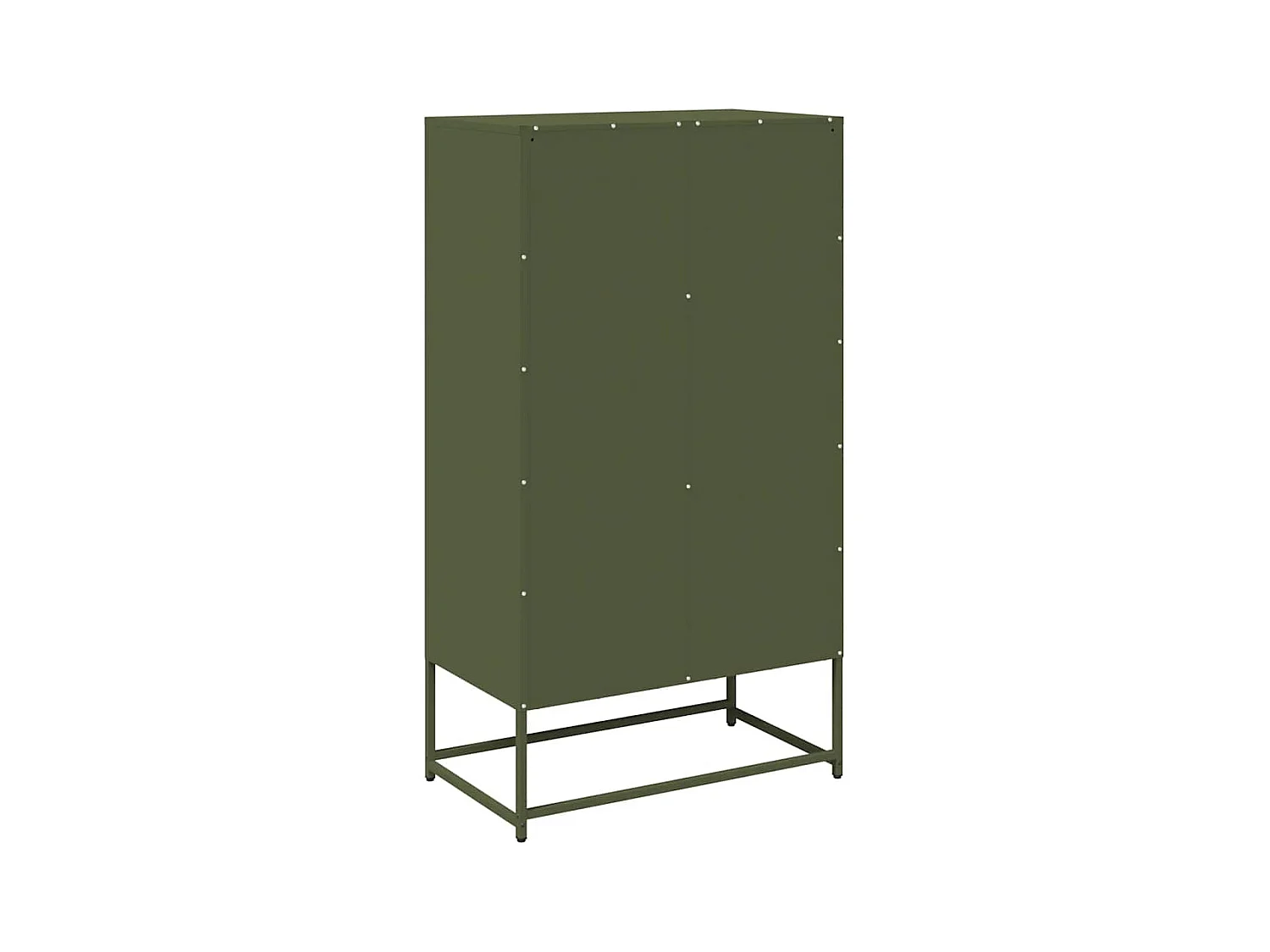 Buffet haut vert olive 68x39x123 cm acier