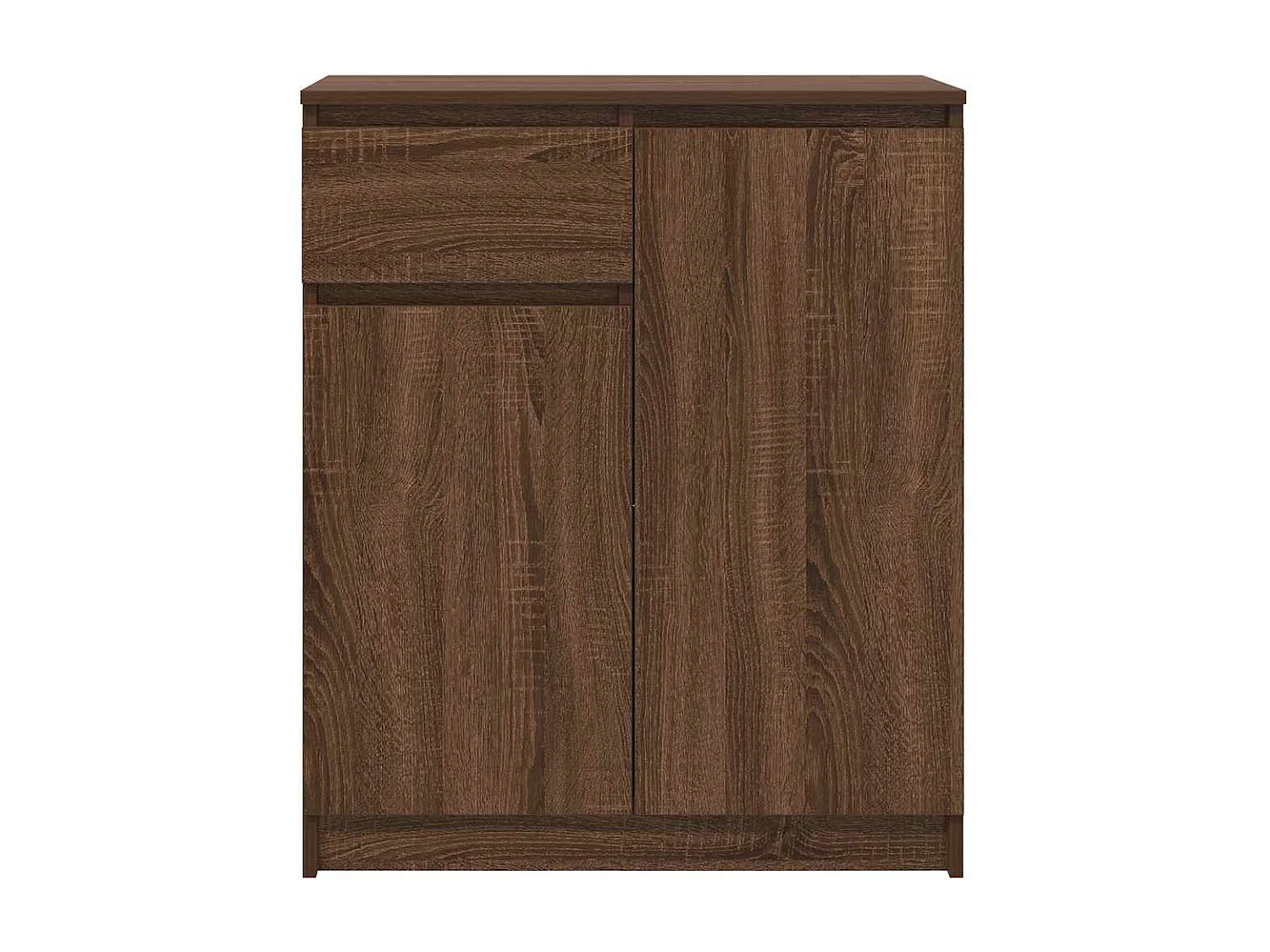 Buffet avec tiroir chêne brun 71x35x84 cm bois d'ingénierie