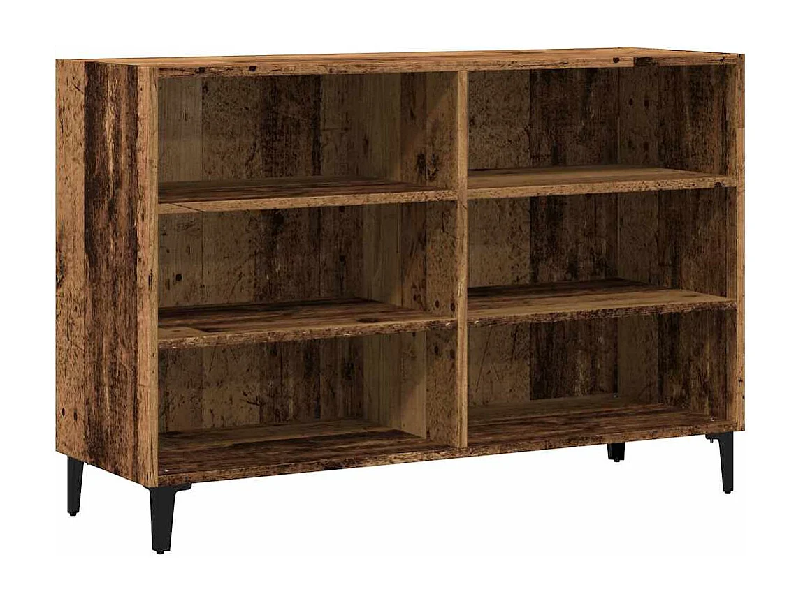 Buffet vieux bois 103,5x35x70 cm bois d'ingénierie