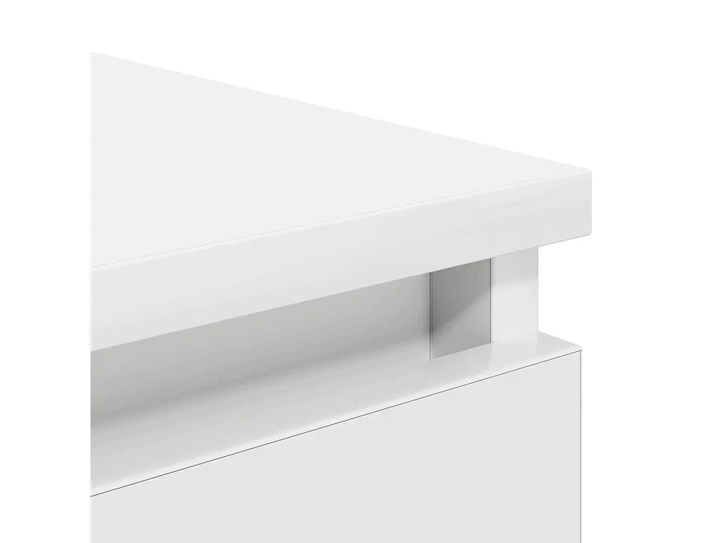 Buffet avec tiroirs blanc 37,5x35x99 cm bois d'ingénierie