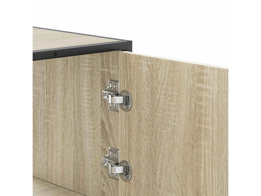 Buffet haut chêne sonoma 68x35x106,5 cm bois ingénierie métal