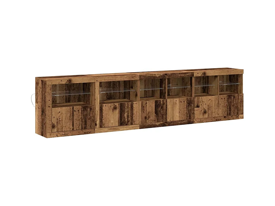 Buffet Bois ancien 283 x 37 x 67 cm Bois d'ingénierie