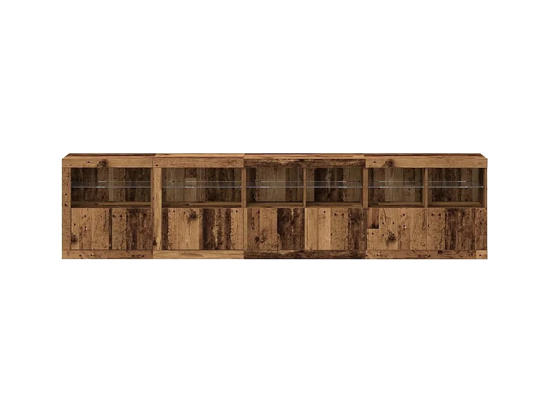 Buffet Bois ancien 283 x 37 x 67 cm Bois d'ingénierie