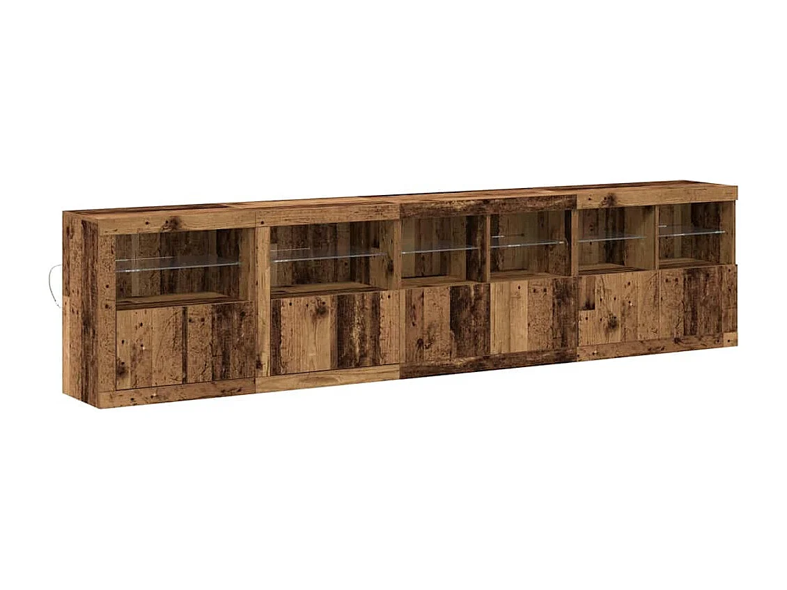 Buffet Bois ancien 283 x 37 x 67 cm Bois d'ingénierie