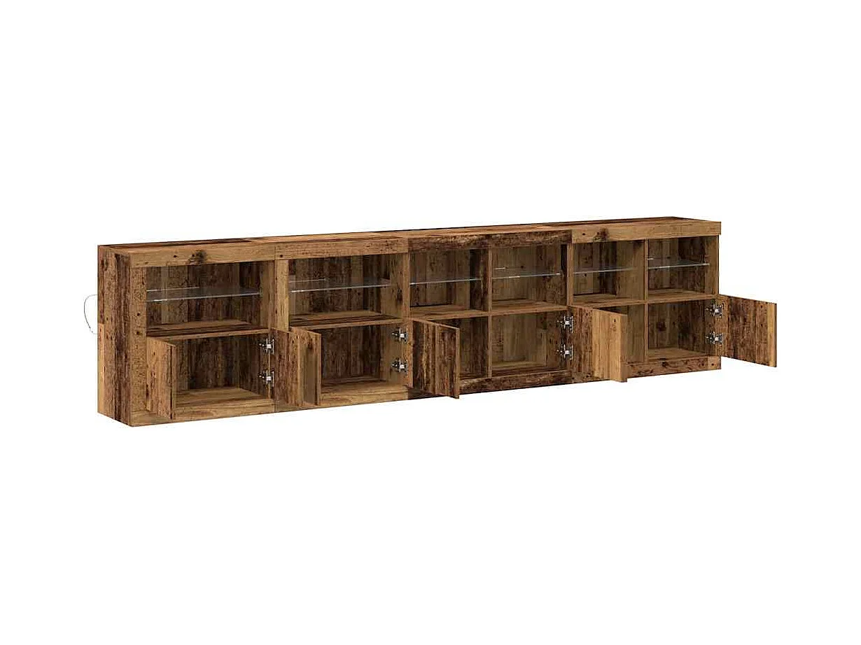 Buffet Bois ancien 283 x 37 x 67 cm Bois d'ingénierie