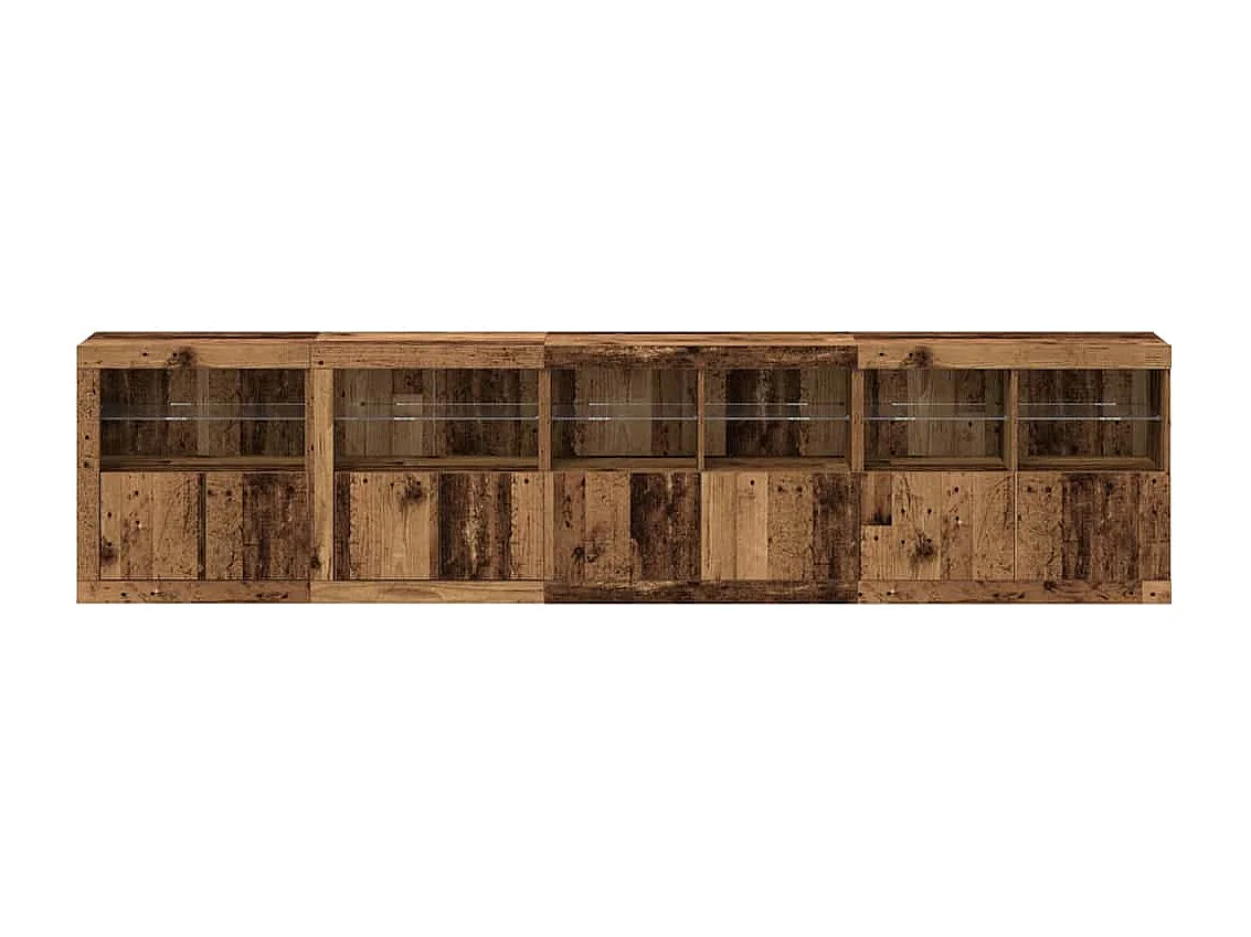 Buffet Bois ancien 283 x 37 x 67 cm Bois d'ingénierie