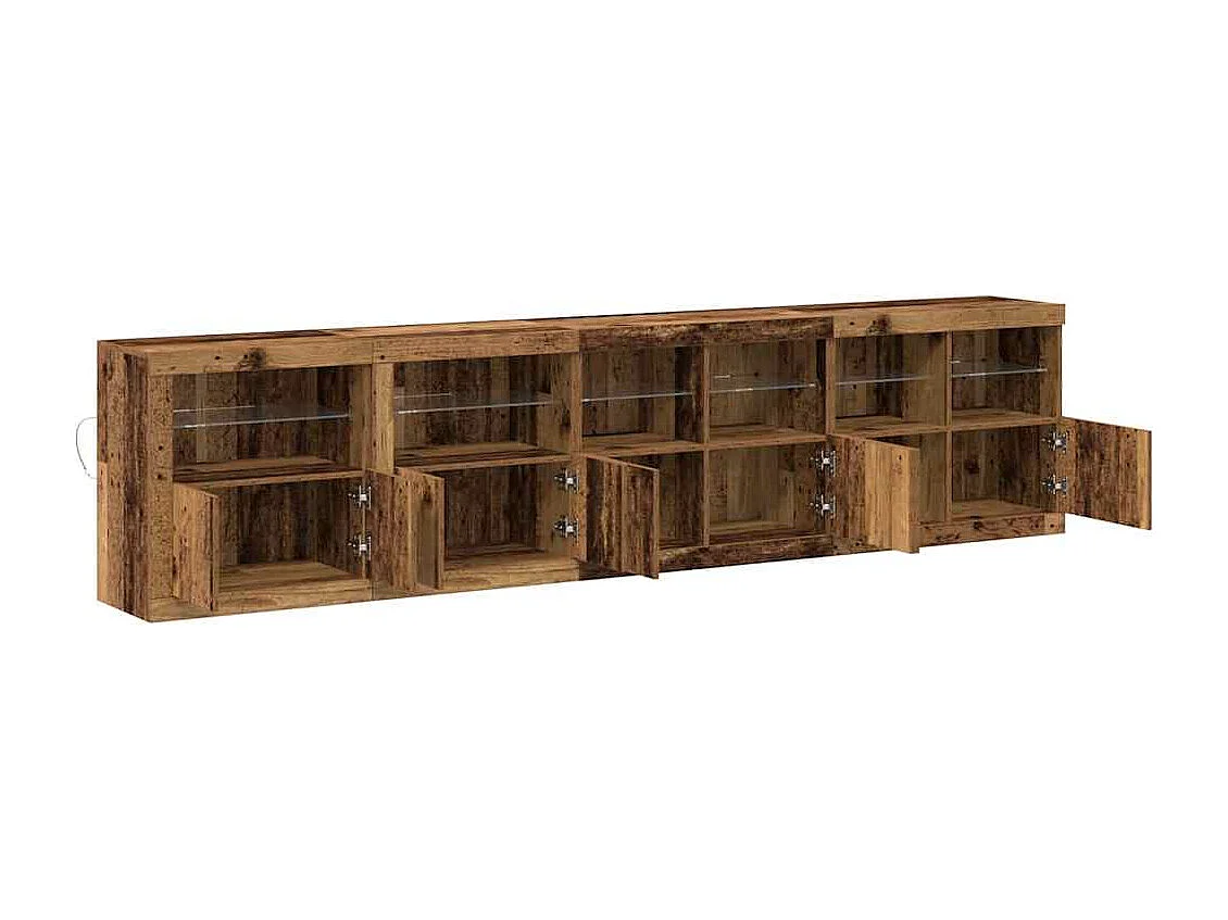 Buffet Bois ancien 283 x 37 x 67 cm Bois d'ingénierie
