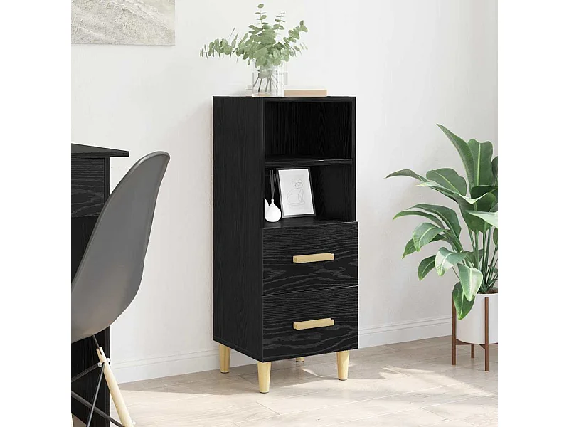 Buffet Carvalho preto 34 x 34,5 x 90 cm Madeira processada