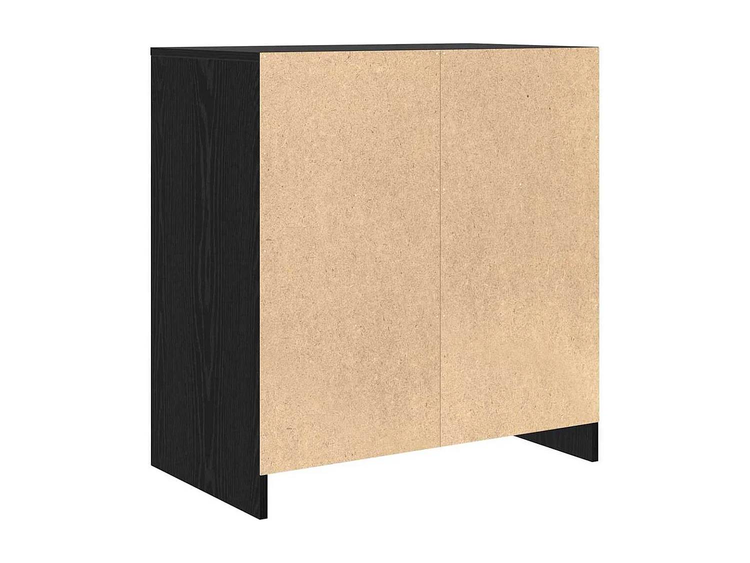 Buffet Noir 70 x 41 x 75 cm Bois d'ingénierie