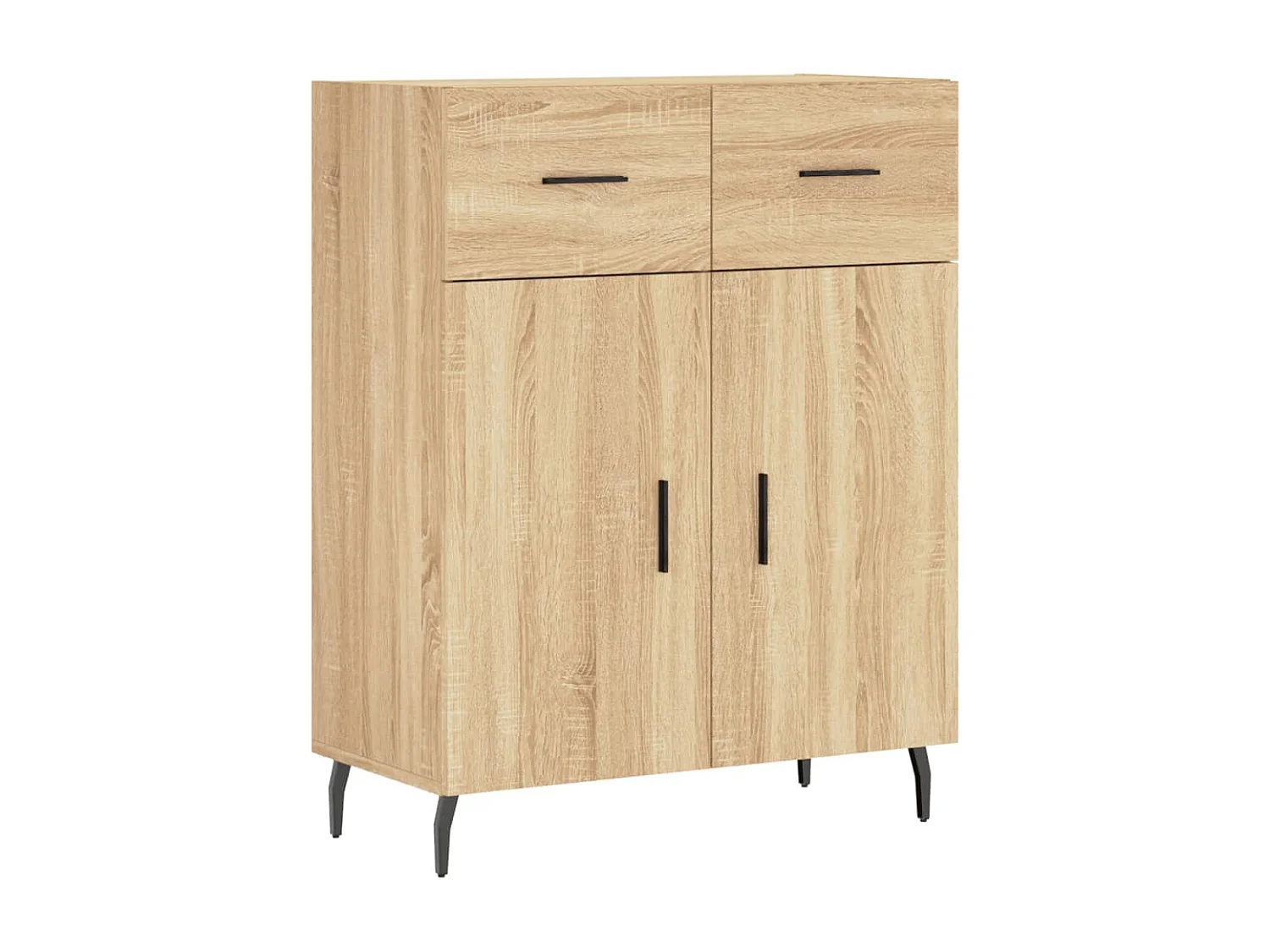 Buffet haut Chêne sonoma 69,5x34x180 cm Bois d'ingénierie