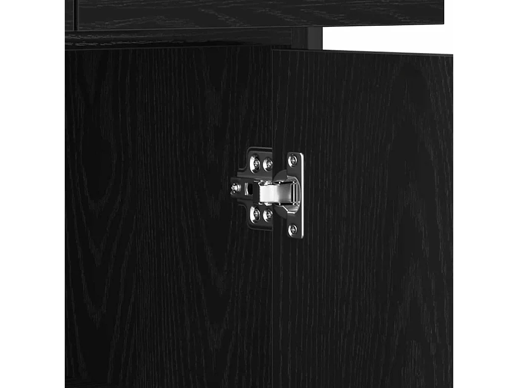 Buffet avec tiroir Chêne noir 70 x 30 x 80 cm Bois d'ingénierie