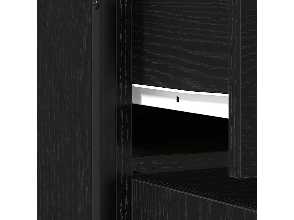 Buffet avec tiroir Chêne noir 70 x 30 x 80 cm Bois d'ingénierie
