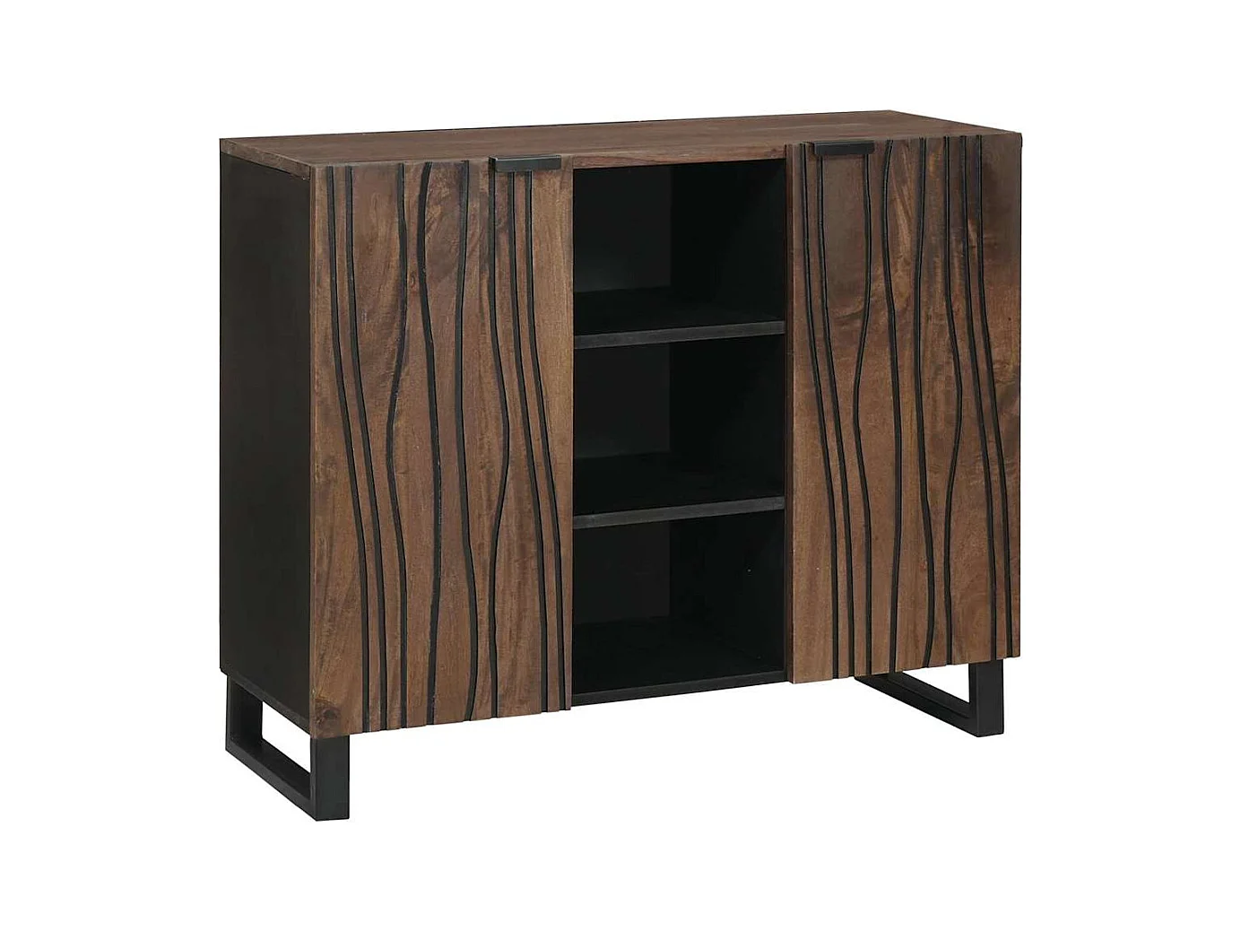 Buffet Marron 90 x 33 x 75 cm bois de manguier massif