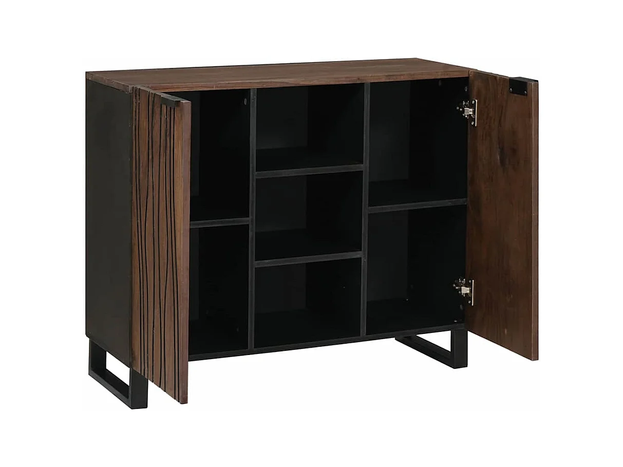 Buffet Marron 90 x 33 x 75 cm bois de manguier massif