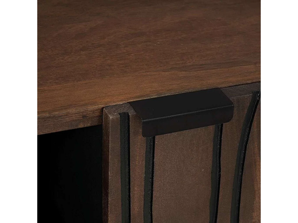 Buffet Marron 90 x 33 x 75 cm bois de manguier massif