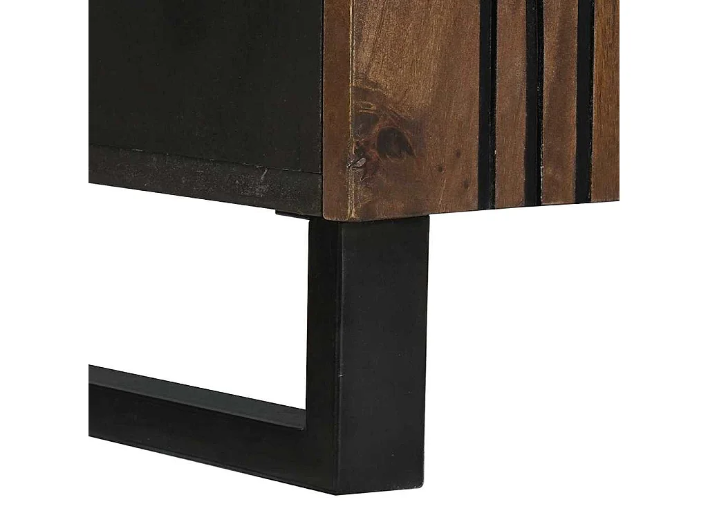 Buffet Marron 90 x 33 x 75 cm bois de manguier massif