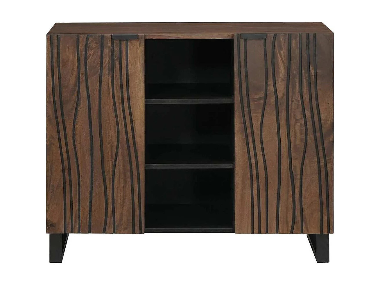 Buffet Marron 90 x 33 x 75 cm bois de manguier massif