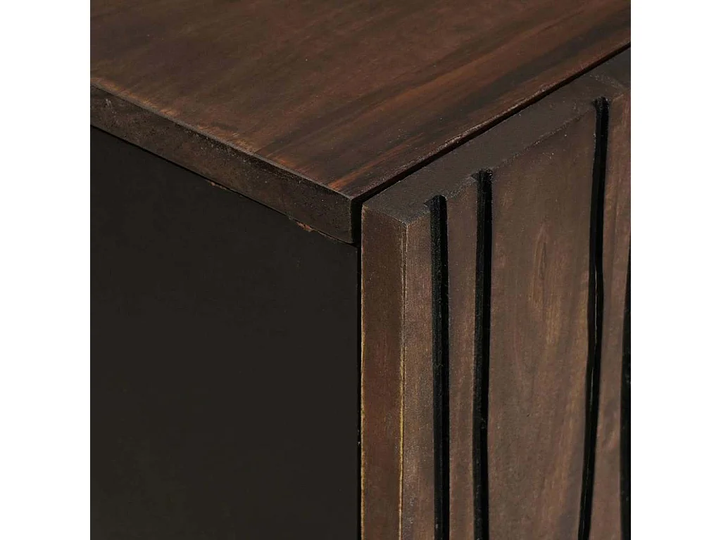 Buffet Marron 90 x 33 x 75 cm bois de manguier massif