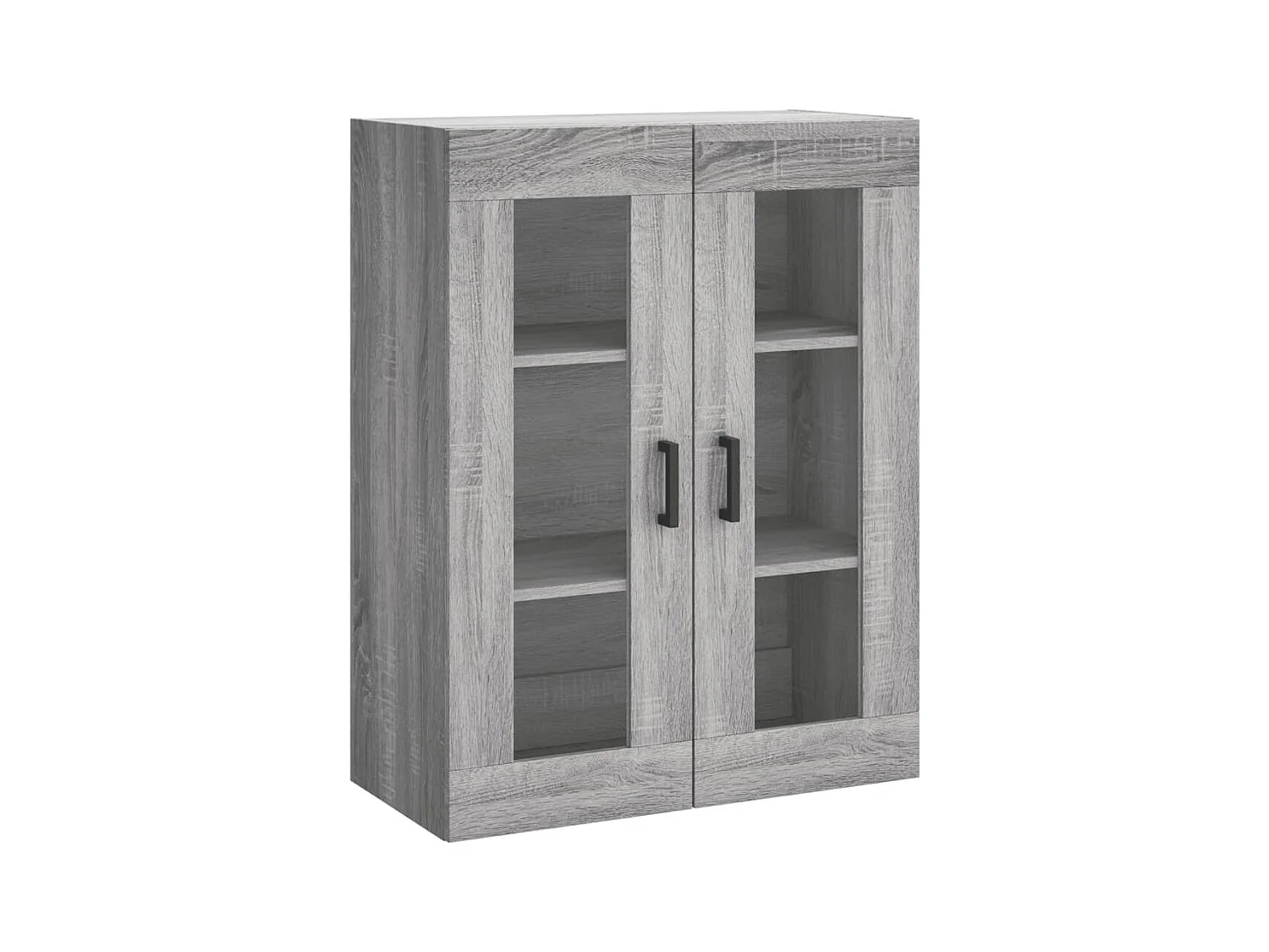 Buffet haut Sonoma gris 69,5x34x180 cm Bois d'ingénierie