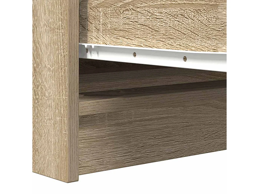Buffet chêne sonoma 100x35x76 cm bois d'ingénierie