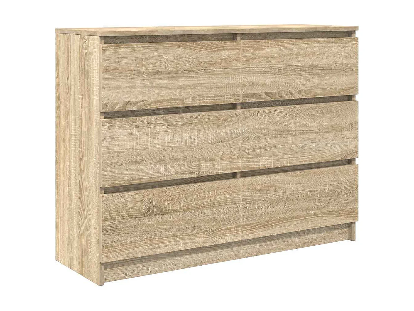Buffet chêne sonoma 100x35x76 cm bois d'ingénierie
