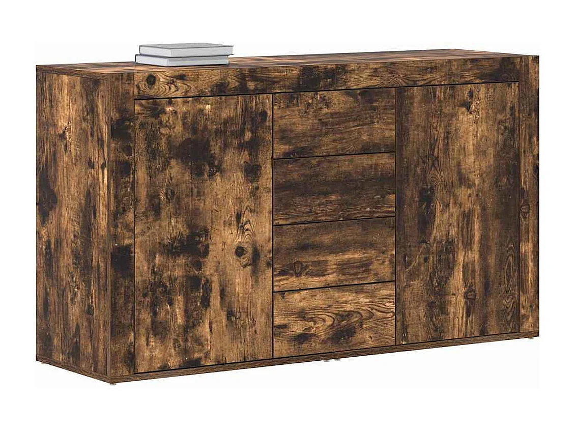Buffet Chêne fumé 120 x 36 x 69 cm Bois d'ingénierie