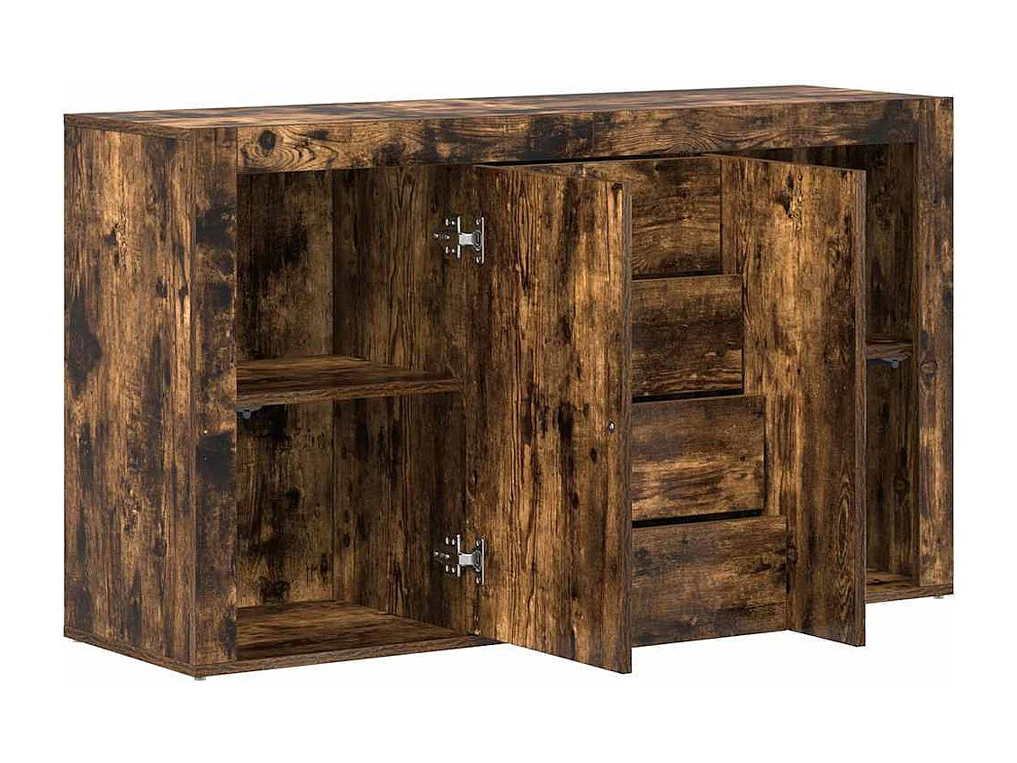Buffet Chêne fumé 120 x 36 x 69 cm Bois d'ingénierie