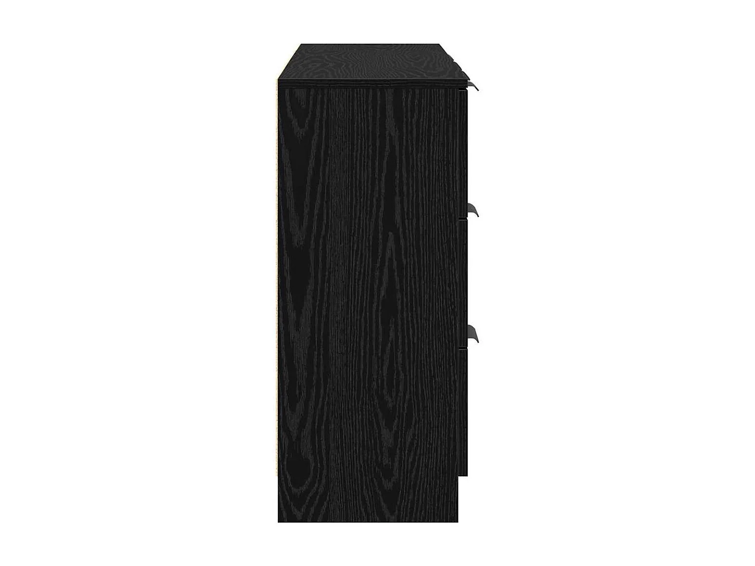 Buffet 3 pièces Chêne noir 121 x 30 x 70 cm Bois d'ingénierie
