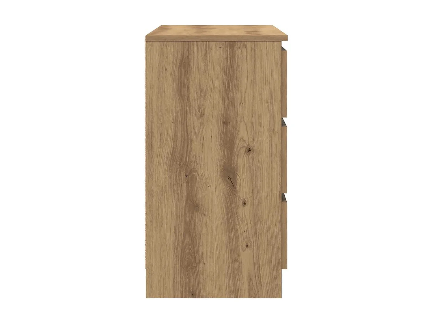 Buffet avec tiroir chêne artisanal 71x35x65 cm bois ingénierie