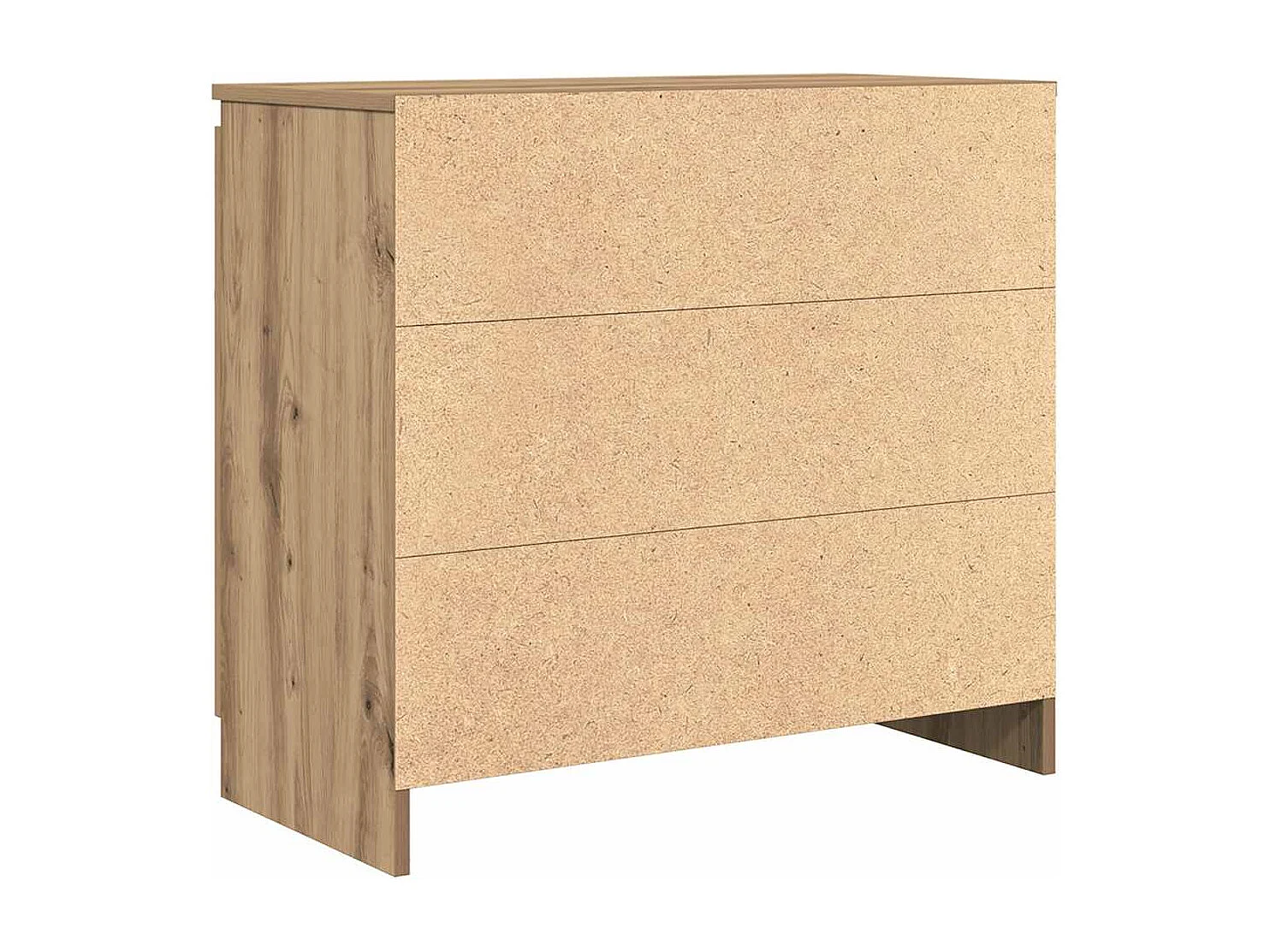 Buffet avec tiroir chêne artisanal 71x35x65 cm bois ingénierie