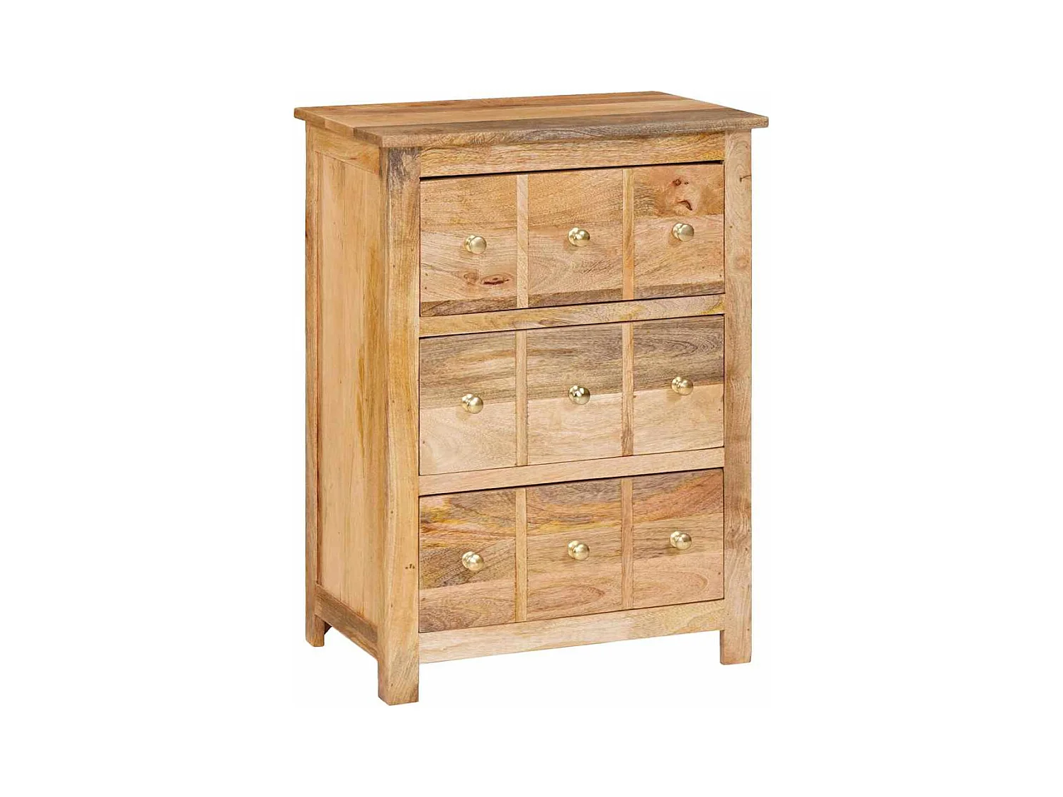 Buffet Marron 55 x 35 x 75 cm bois de manguier massif