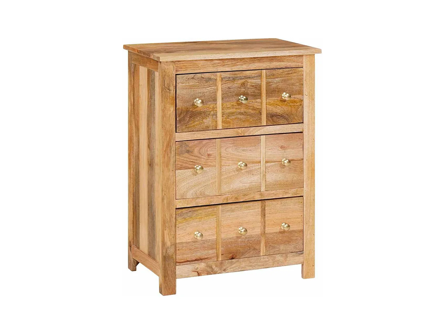 Buffet Marron 55 x 35 x 75 cm bois de manguier massif