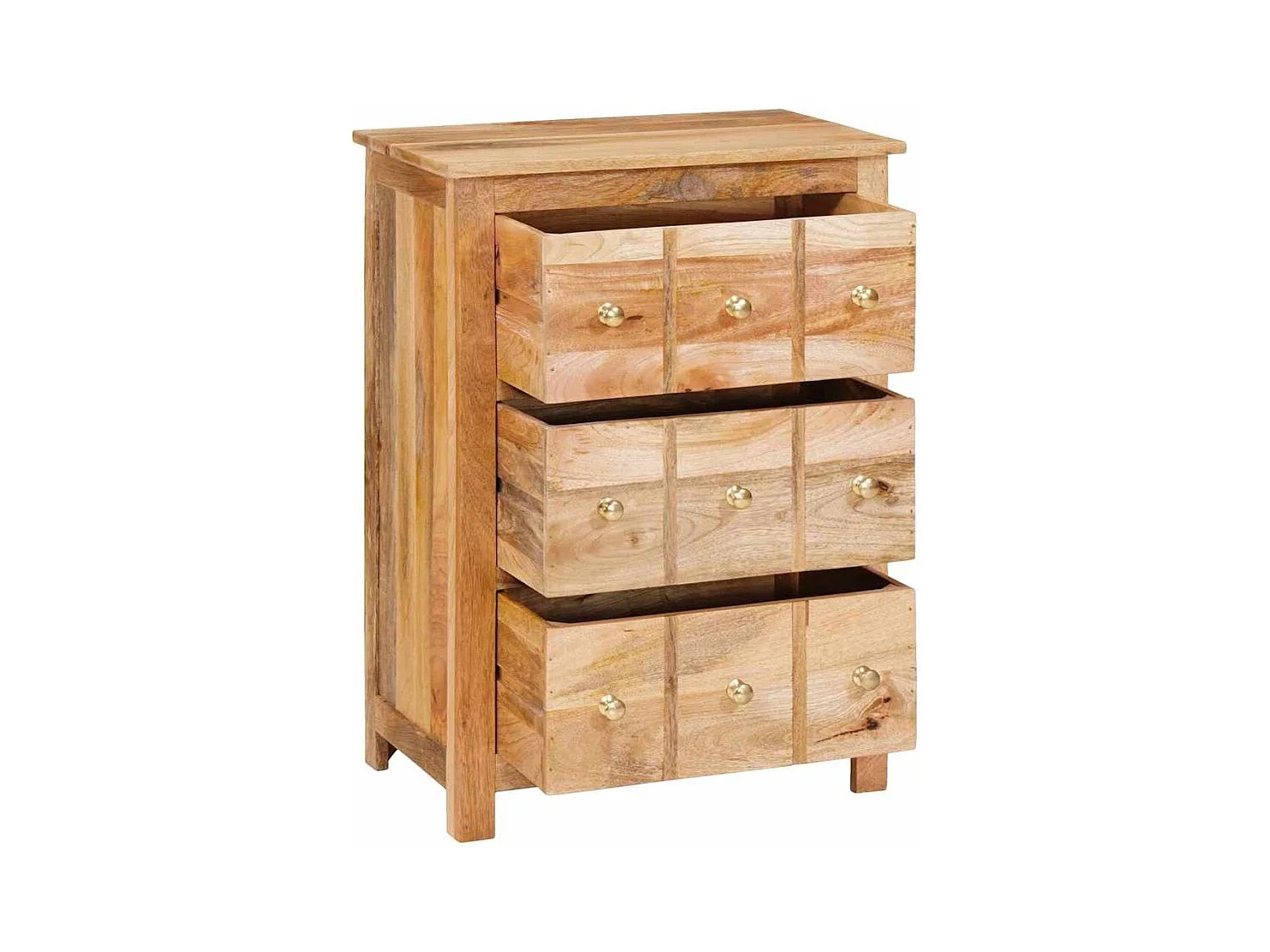 Buffet Marron 55 x 35 x 75 cm bois de manguier massif