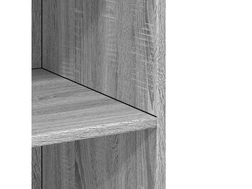 Buffet haut sonoma gris 70x41x185 cm bois d'ingénierie