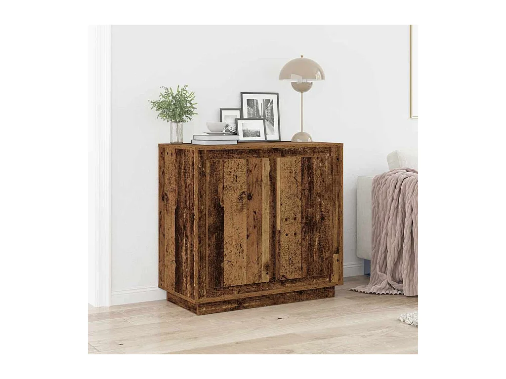 Buffet Bois ancien 80 x 34 x 75 cm Bois d'ingénierie