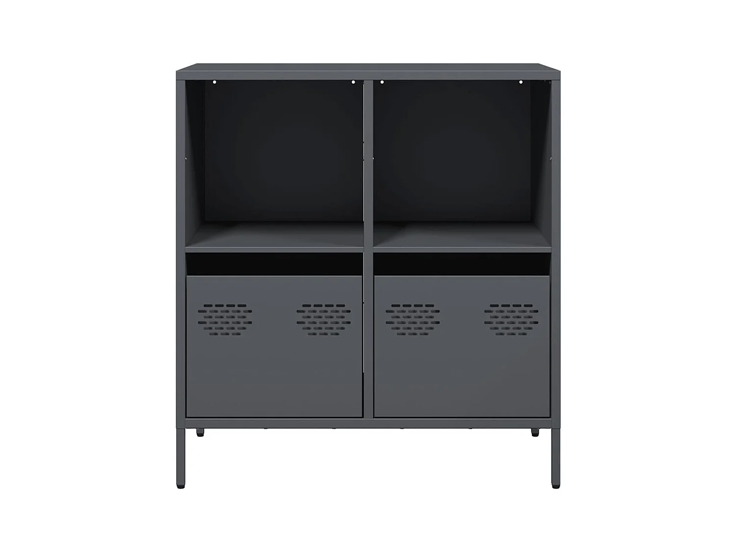 Buffet anthracite 68x39x73,5 cm acier laminé à froid