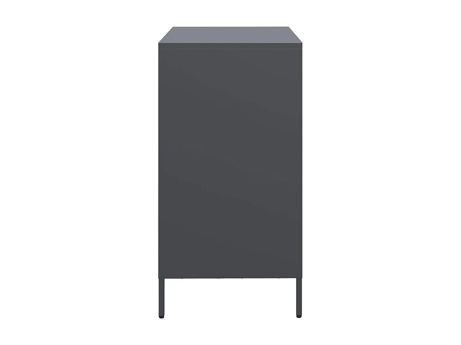 Buffet anthracite 68x39x73,5 cm acier laminé à froid